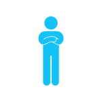 man with crossed arms icon