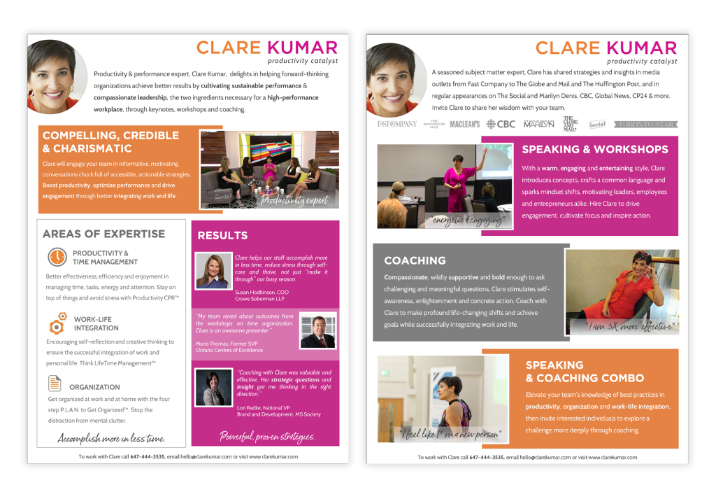speaker media kit example